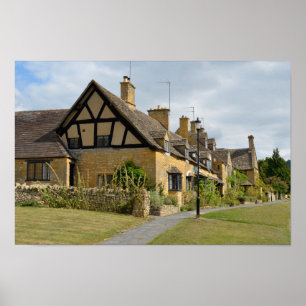 Stugor i Broadway, Cotswolds affischtryck Poster