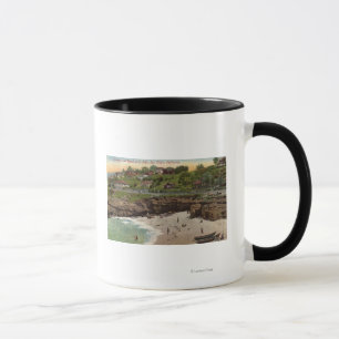Stugor och strand på La Jolla Mugg