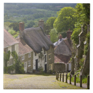 Stugor vid Gold Hill, Shaftesbury, Dorset, Kakelplatta