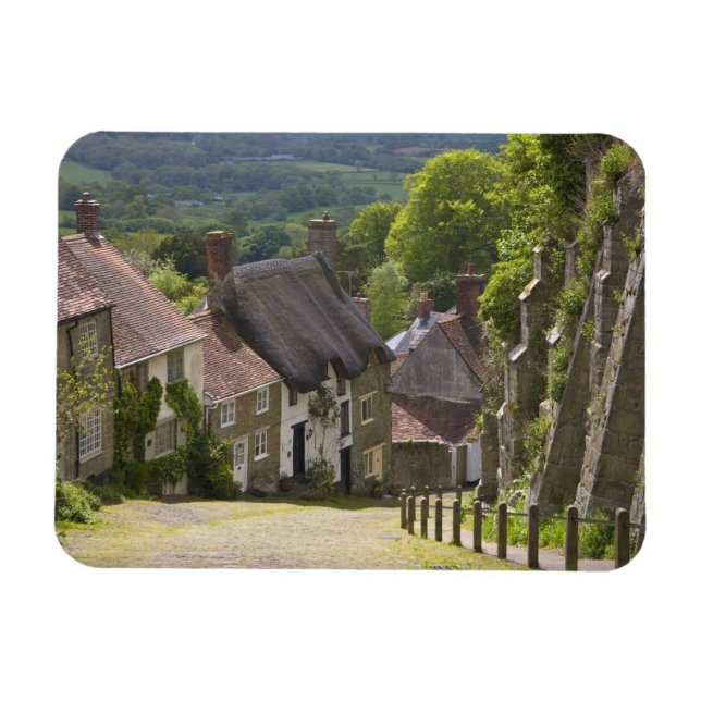 Stugor vid Gold Hill, Shaftesbury, Dorset, Magnet (Horisontell)