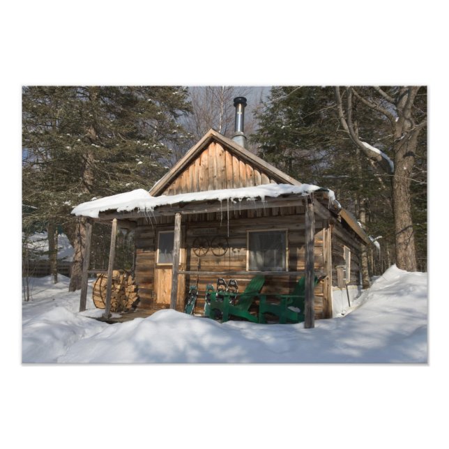 Stugorna vid AMC:s Little Lyford Pond Fototryck (Framsidan)
