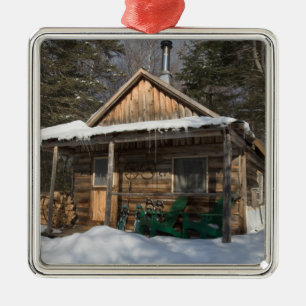 Stugorna vid AMC:s Little Lyford Pond Julgransprydnad Metall