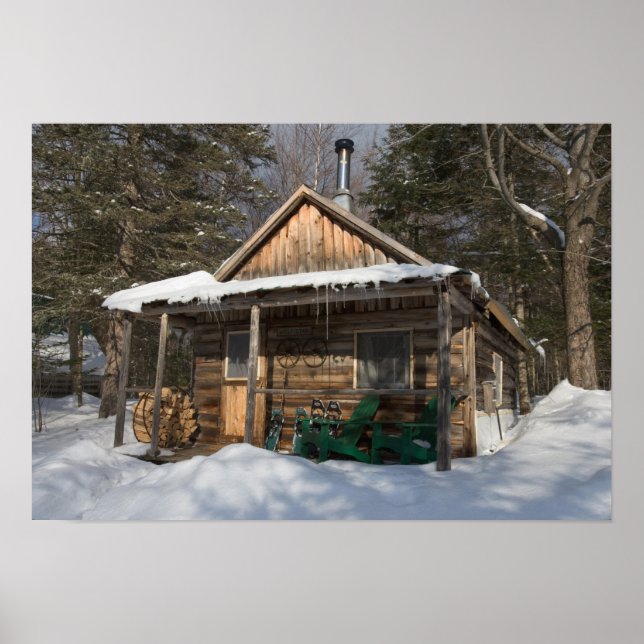 Stugorna vid AMC:s Little Lyford Pond Poster (Framsidan)