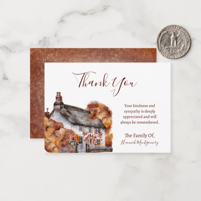 Stugskogs Sympatibrev Tackkort Anteckningskort (Fram/Back In Situ)