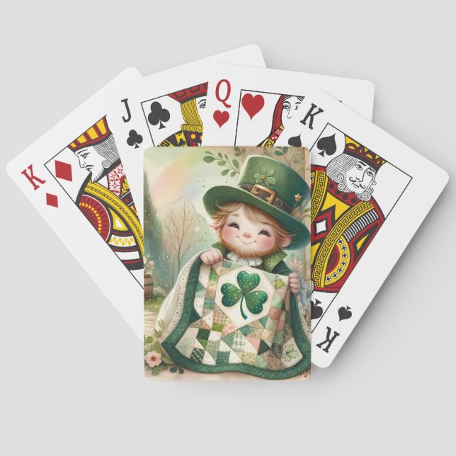 Stugtomte lappkviltsscen casinokort (Baksidan)
