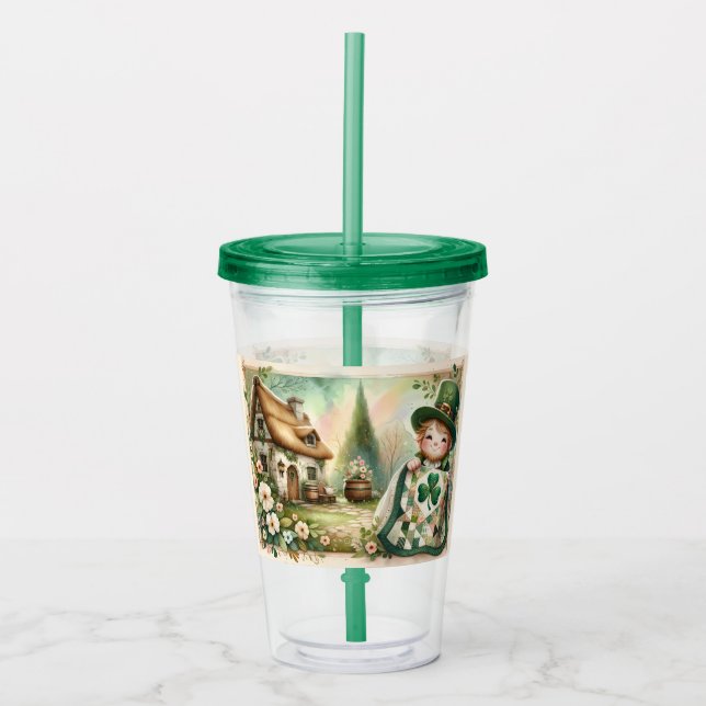 Stugtomte lappkviltsscen take away mugg (Framsida)