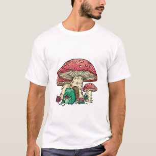Stugträdgårdsgroda med svamphus t shirt