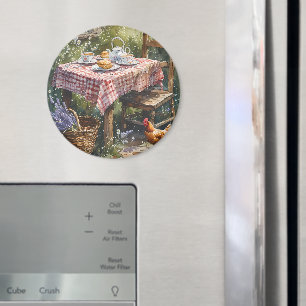 Stugträdgårdste Morgon Akvarell Magnet