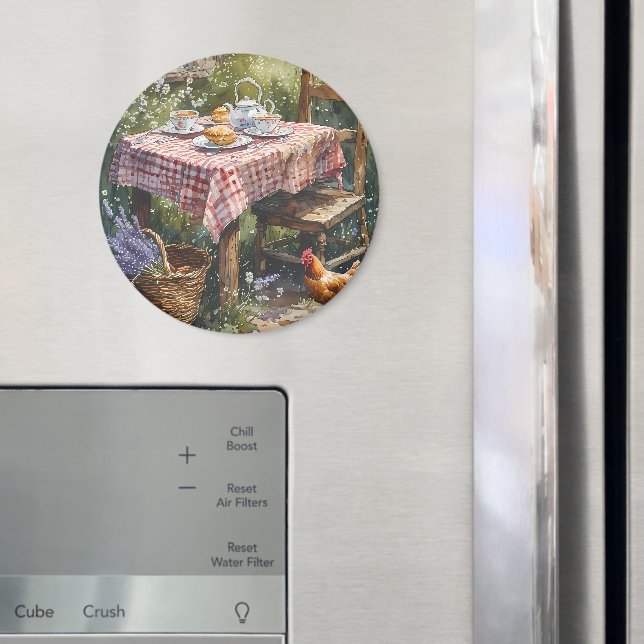 Stugträdgårdste Morgon Akvarell Magnet (In Situ (Fridge))
