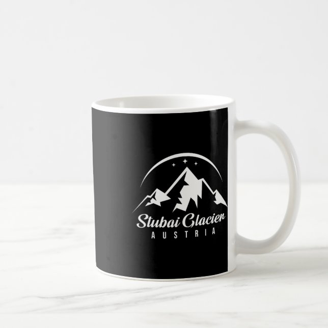 Stui Glacier Austria Ski Resort Skiing Snowboardin Kaffemugg (Höger)