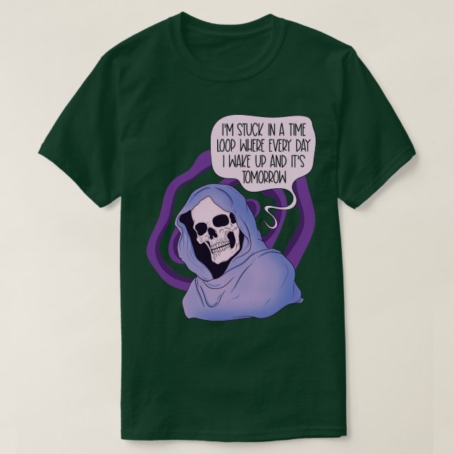 Stuka i en tidsloop t shirt (Design framsida)