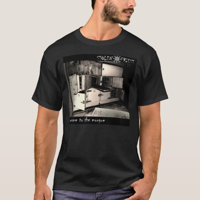 Stulen prästmusikbandskjorta t-shirt (Framsida)