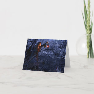 Stulen säsong tomma Notecard Kort