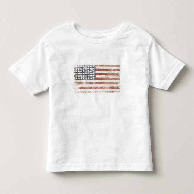 Stulta utslagsplatsen med den kalla USA flaggan Tee Shirt (Framsida)
