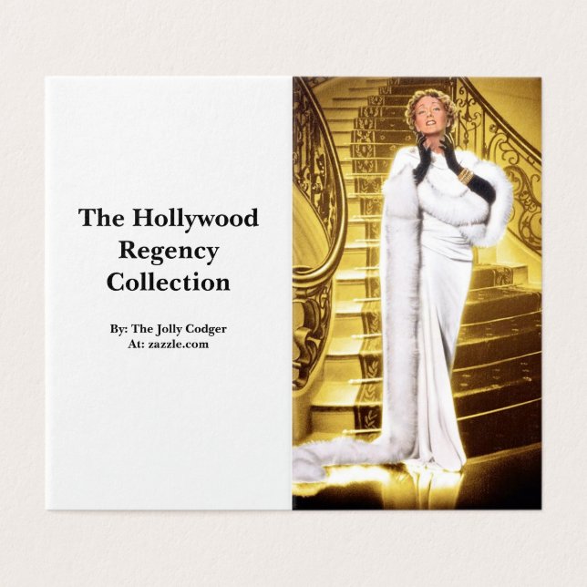 Stumfilmdiva - Hollywood Regency Kollektion Kort (Utsida ovikt)