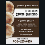Stump Grinding Reklamblad<br><div class="desc">Stump Grinding Business Flyer. Standardbakgrund för vattenfärgsdesign. Fet Typsnitt. Ändra bara texten så att den motsvarar dina behov.</div>
