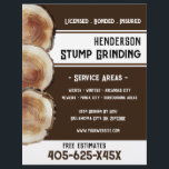 Stump Grinding Reklamblad<br><div class="desc">Stump Grinding Business Flyer. Standardbakgrund för vattenfärgsdesign. Fet Typsnitt. Ändra bara texten så att den motsvarar dina behov.</div>