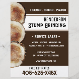 Stump Grinding Reklamblad