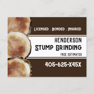 Stump Grinding Vykort