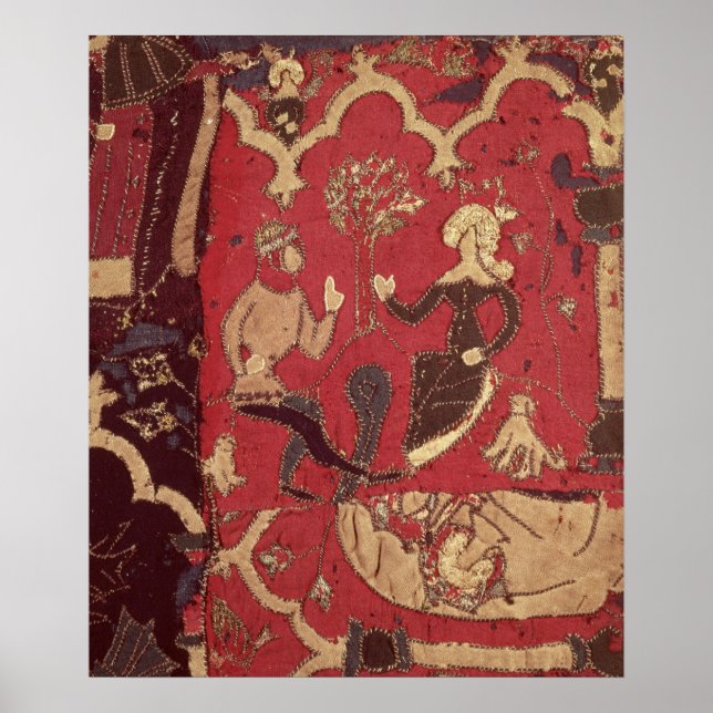 Stumparbete som skildrar Tristan och Isolde Poster (Framsidan)