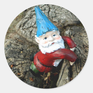 Stumped Gnome Runt Klistermärke