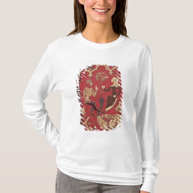 Stumpwork som visar Tristan och Isolde T Shirt (Framsida)