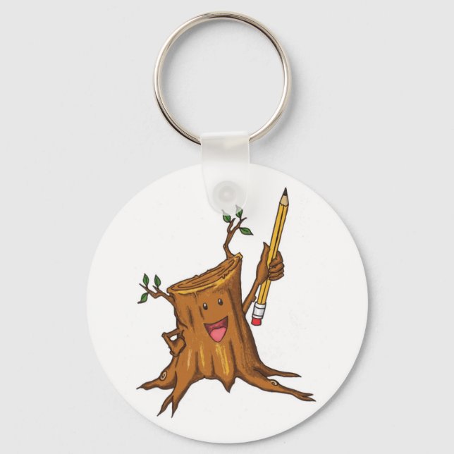 Stumpy Keychain vit Nyckelring (Framsida)