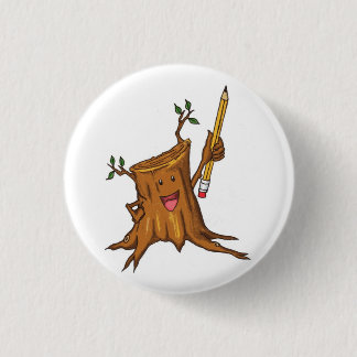 Stumpy knäppas (liten) vit knapp