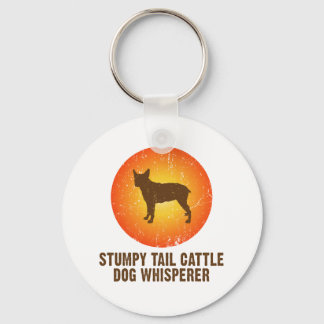 Stumpy Svan Cattle Hund Nyckelring