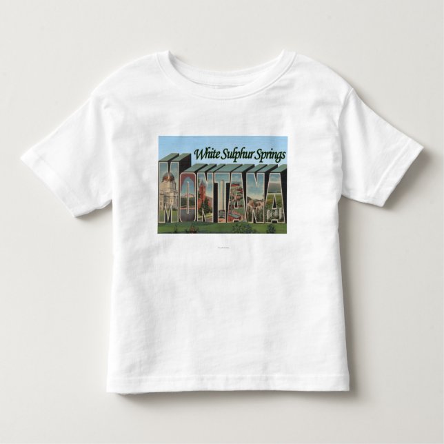 Stunder Sulphur Springs, Montana T-shirt (Framsida)