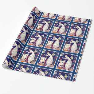 STUNNANDE LITEN FISK, ART DECO BEAUTY MODE PRESENTPAPPER