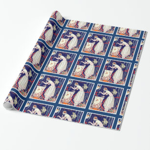 STUNNANDE LITEN FISK, ART DECO BEAUTY MODE PRESENTPAPPER