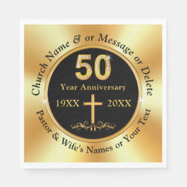 Stunning, 50:e kyrkans årsdag, Napkins 3-storlekar Pappersservett