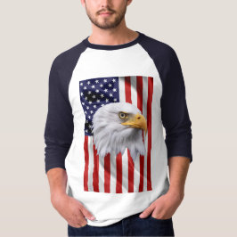 Stunning American Eagle, USA flagga, Patriotic T Shirt