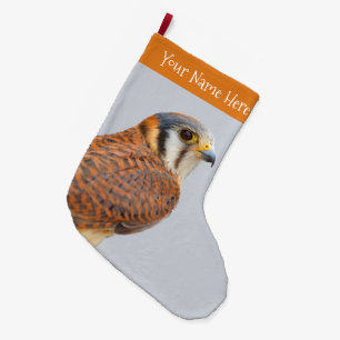 Stunning American Kestrel Sparrowhawk Falcon Stor Julstrumpa