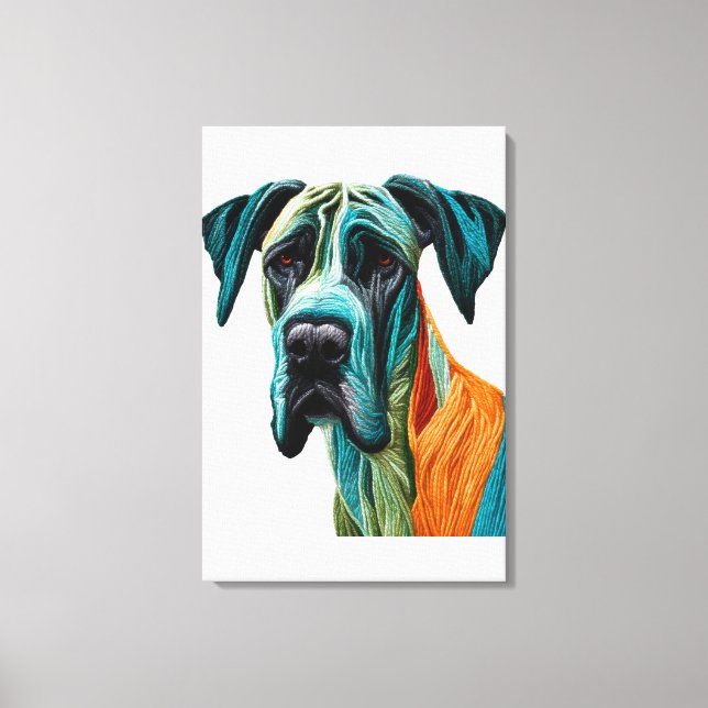 Stunning artistic Great Dane artwork Canvastryck (Framsida)