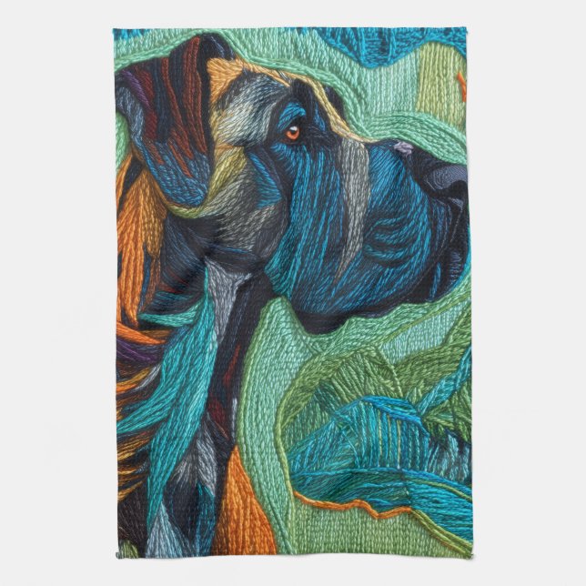 Stunning artistic Great Dane  Kökshandduk (Vertikal)
