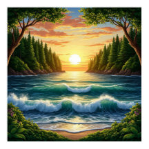 Stunning av soluppgång över Vinkara havet