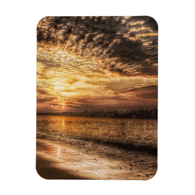 Stunning Beach Sunrise Magnet (Vertikal)