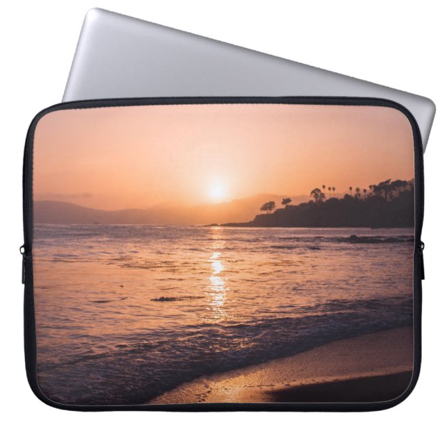 Stunning Beach Sunset Laptop Fodral (Framsidan)