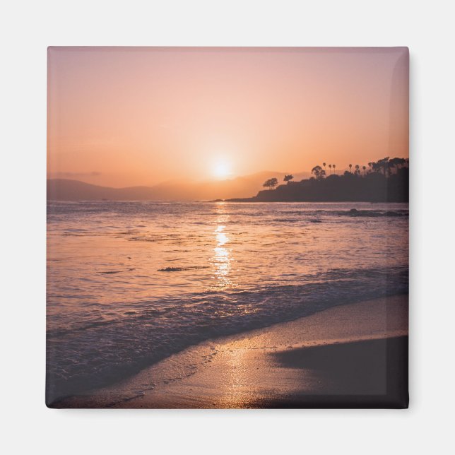 Stunning Beach Sunset Magnet (Framsidan)