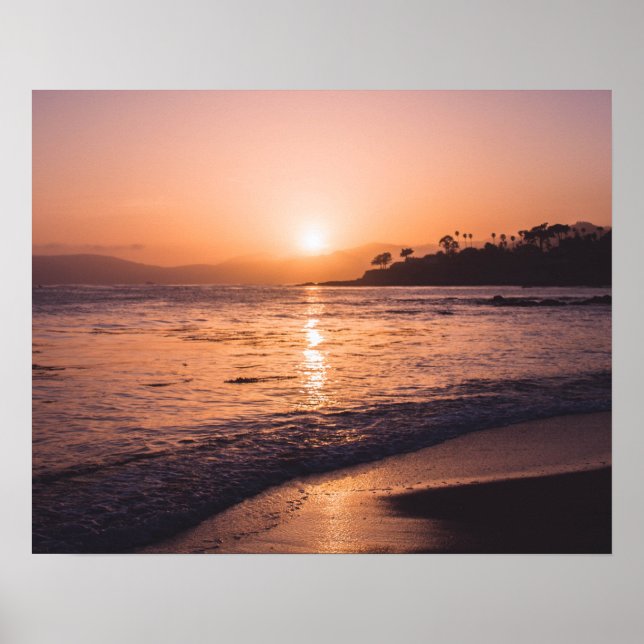 Stunning Beach Sunset Poster (Framsidan)