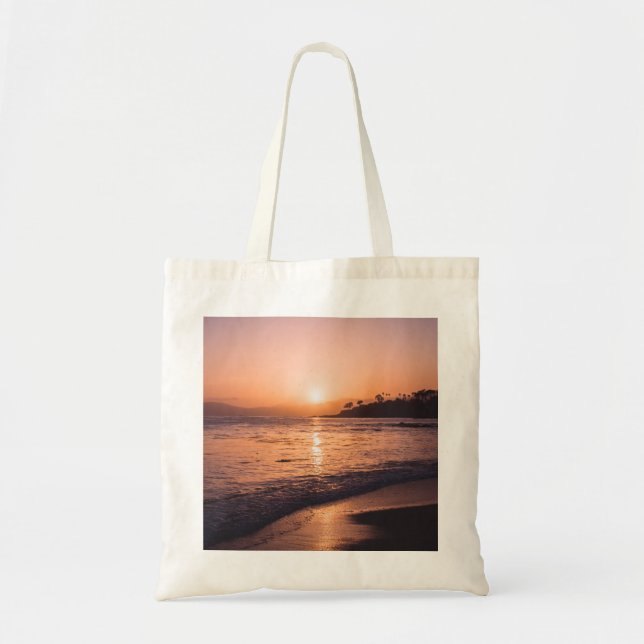 Stunning Beach Sunset Tygkasse (Framsidan)