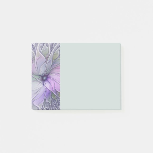Stunning Beauty Modern Abstract Fractal Art Flower Post-it Block (Framsida)