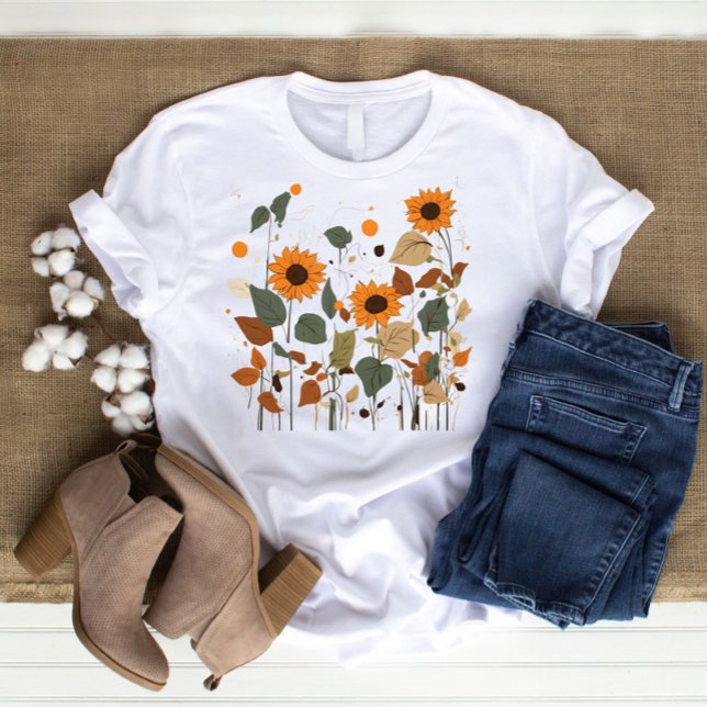 Stunning Beauty Solros Löv T Shirt (sunflower)