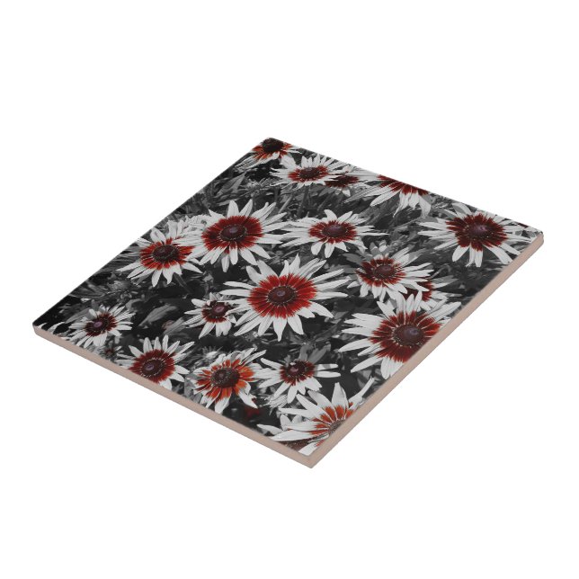 Stunning Black-Eyed Susans Ceramic Tile Kakelplatta (Sidan)