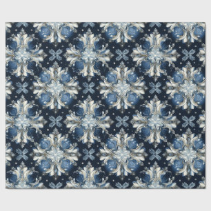 Stunning Blue Celtic Snöflingor Presentpapper