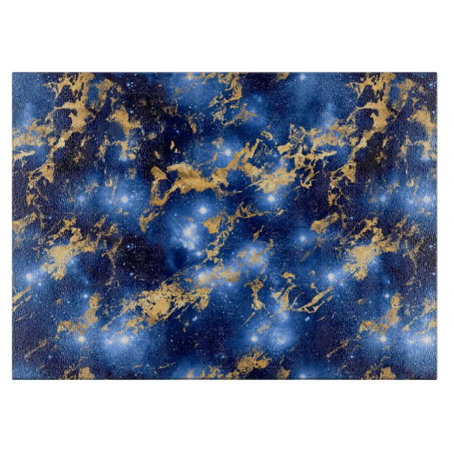 Stunning Blue, White & Guld Marble Galaxy (Framsidan)