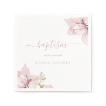 Stunning Blush Floral Elegance Baptism