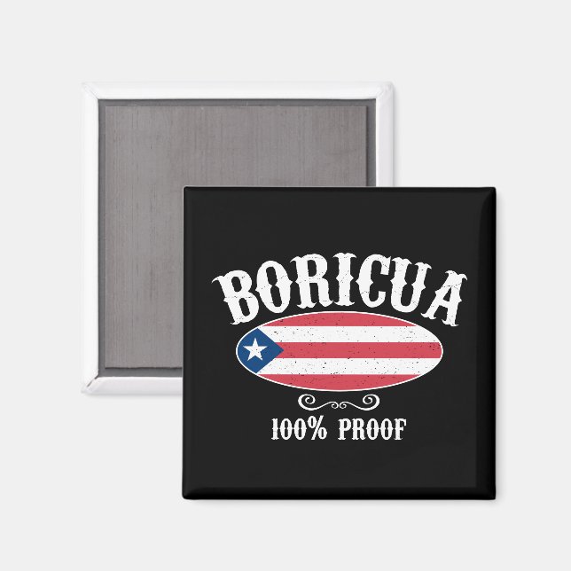 Stunning Boricua Puerto Rico 100 % Magnet (Front/Back)